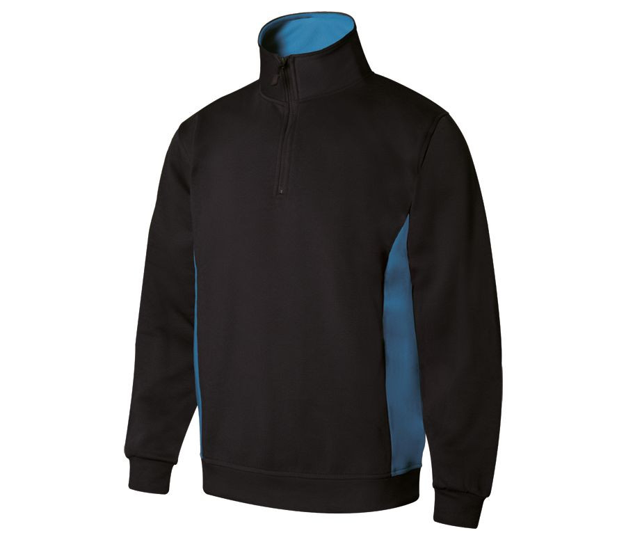 TWO-TONE HALF-ZIP SWEATSHIRT