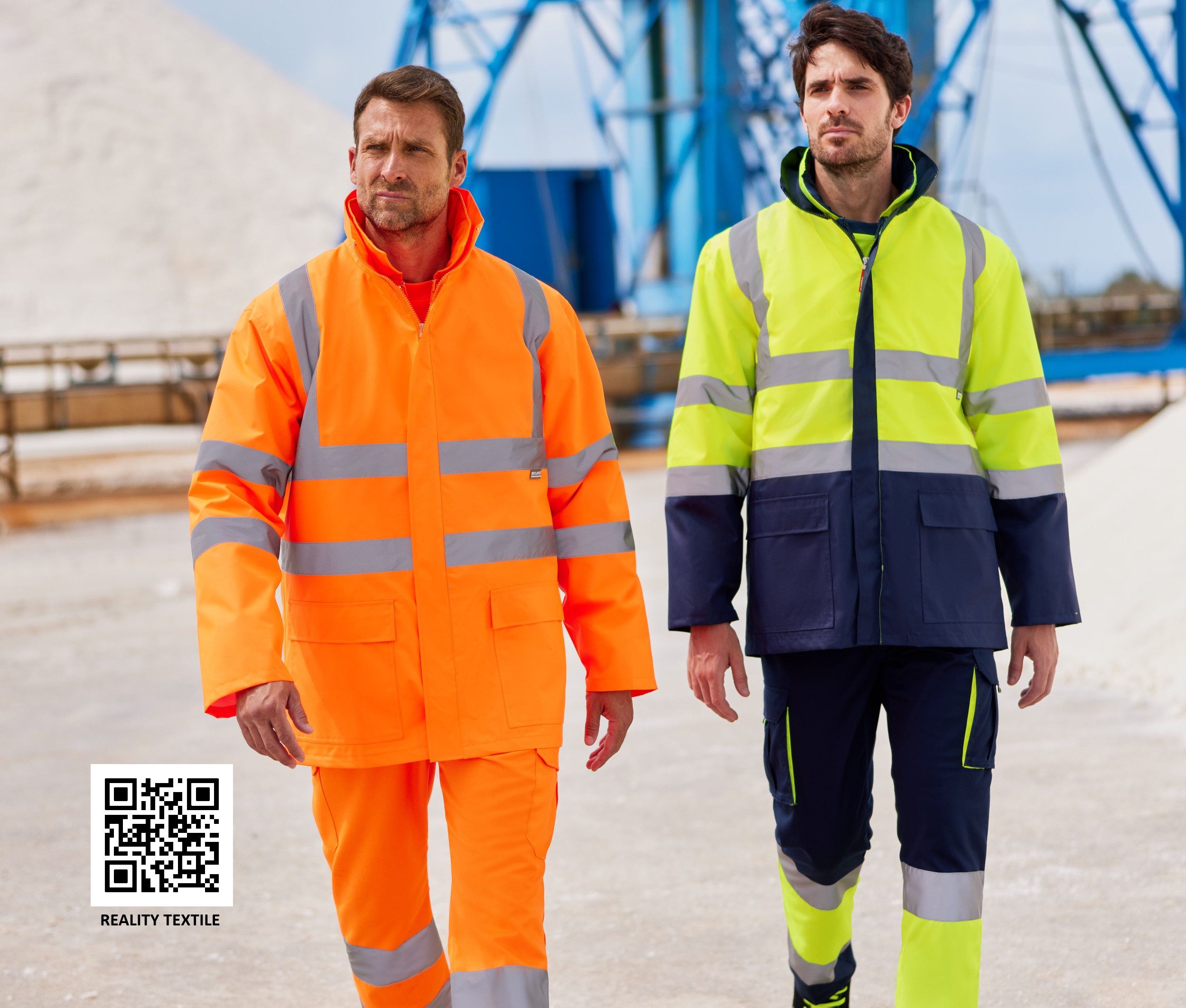 4-IN-1 TWO-TONE HIGH VISIBILITY PARKA