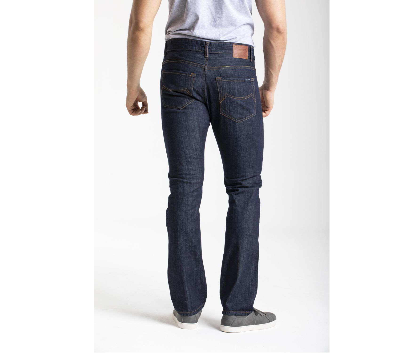 MEN'S WASHED STRAIGHT LEG FIT JEANS