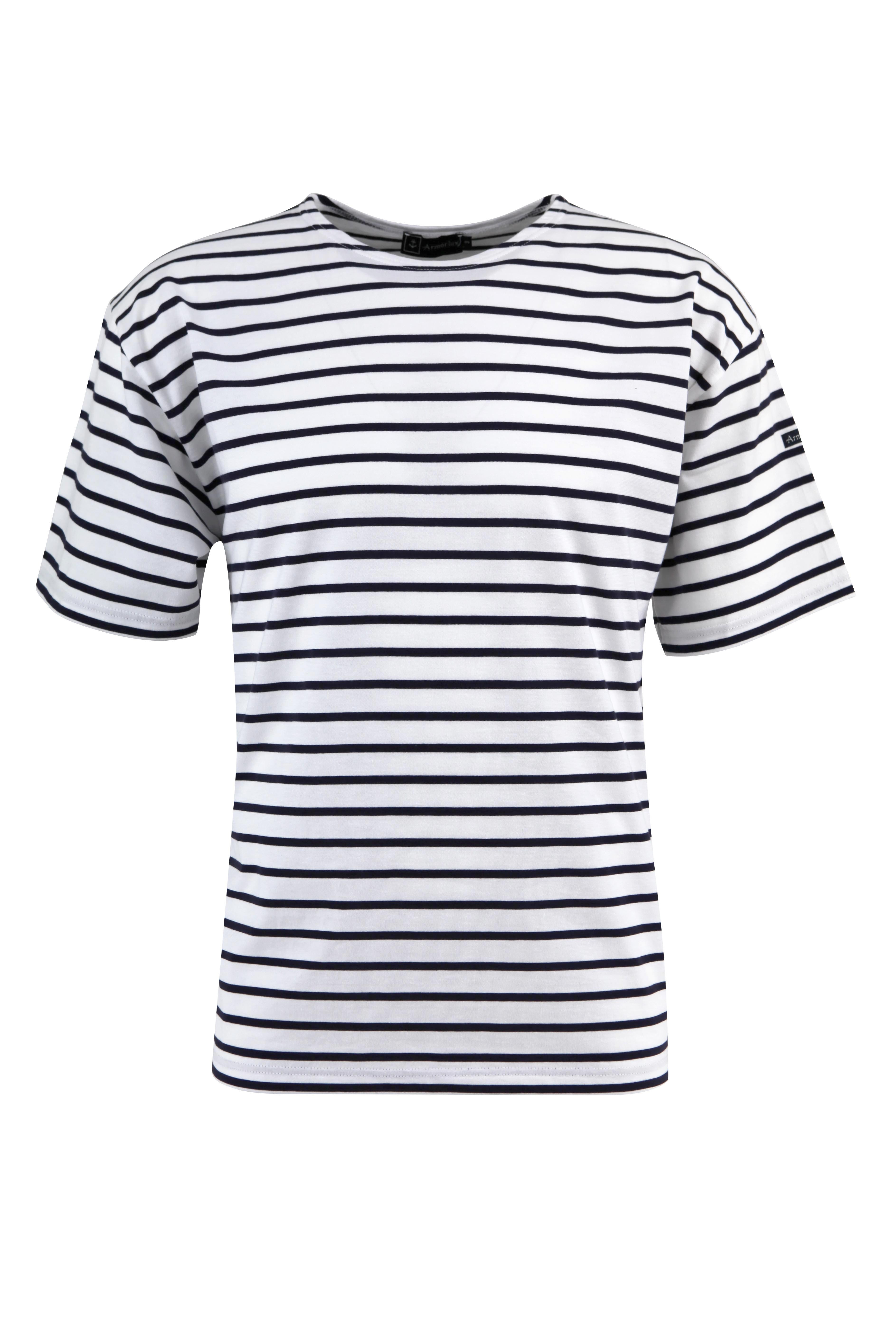 SHIRT MIT KURZEN ARMELN IM MARINE-STIL"THEVIEC"