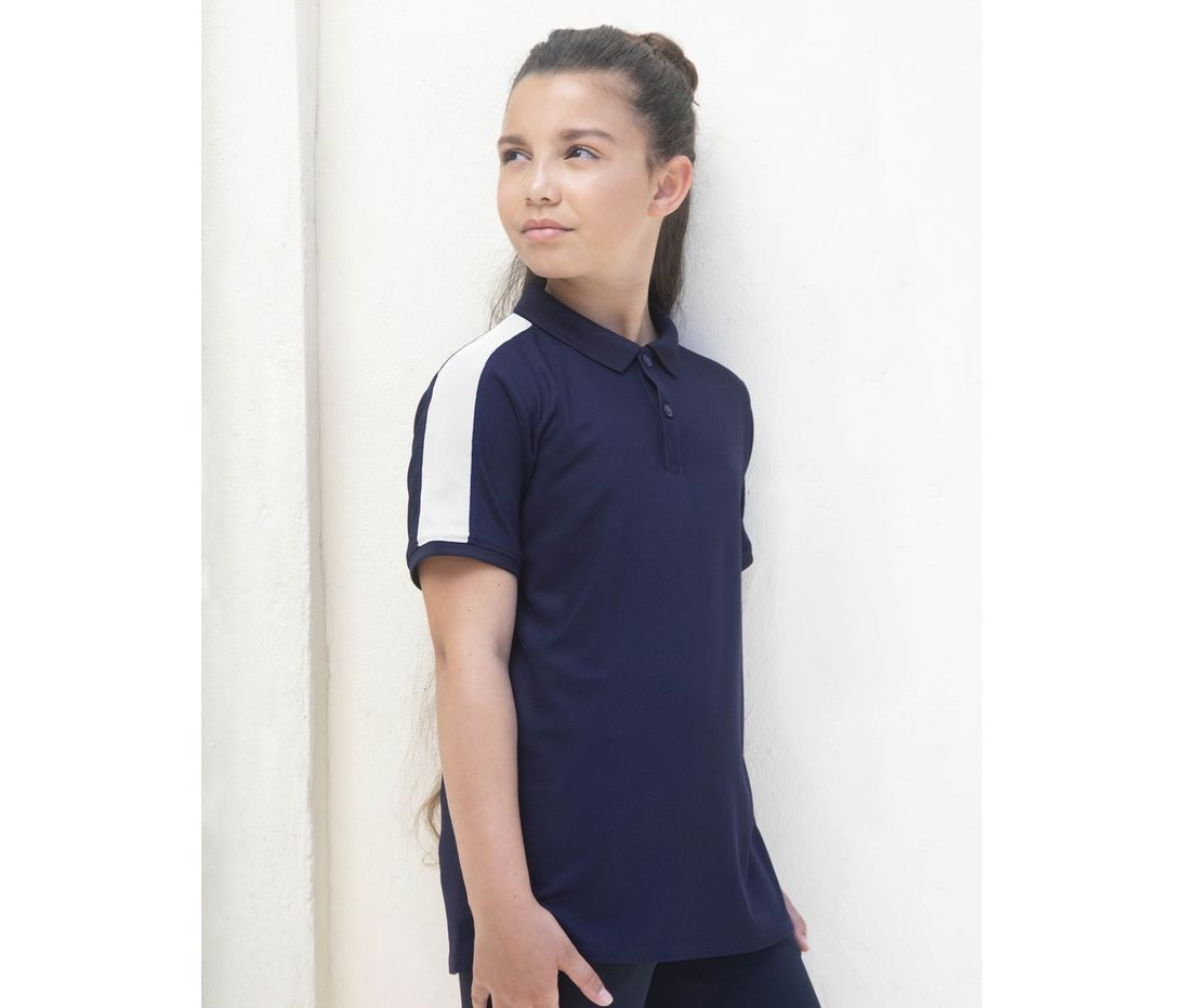 KID'S CONTRAST PANEL POLO