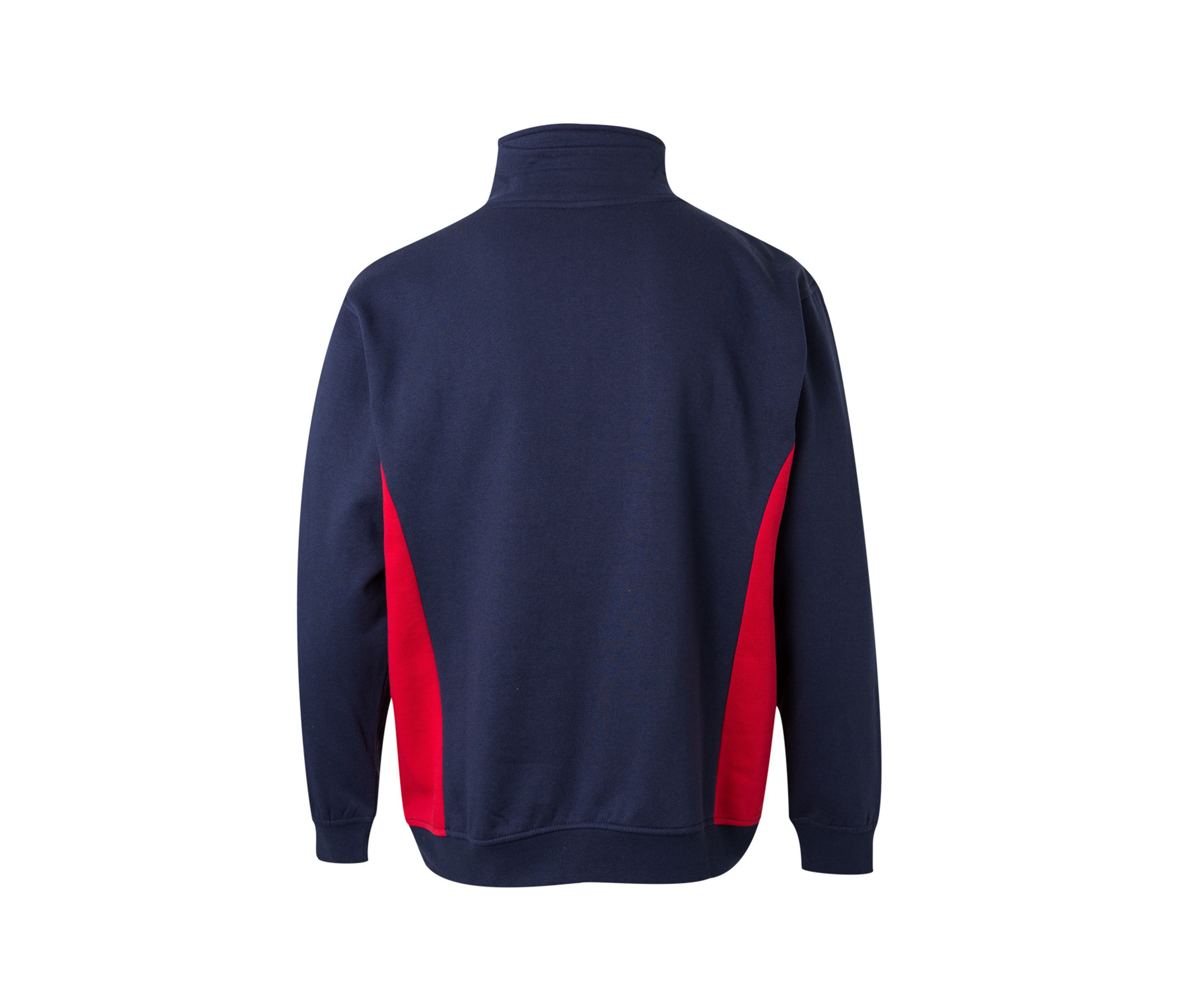 TWO-TONE HALF-ZIP SWEATSHIRT