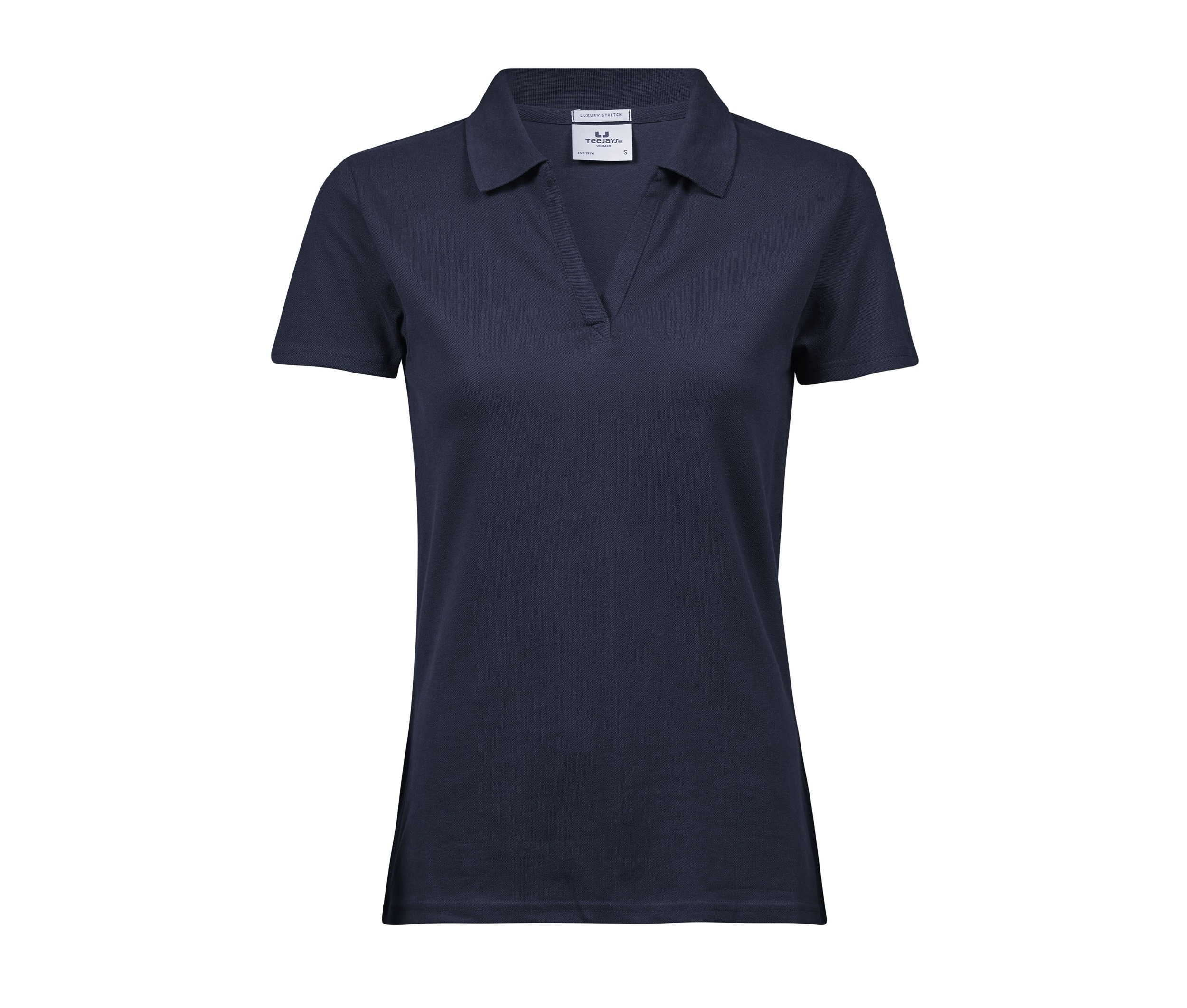 WOMENS LUXURY STRETCH V-NECK POLO