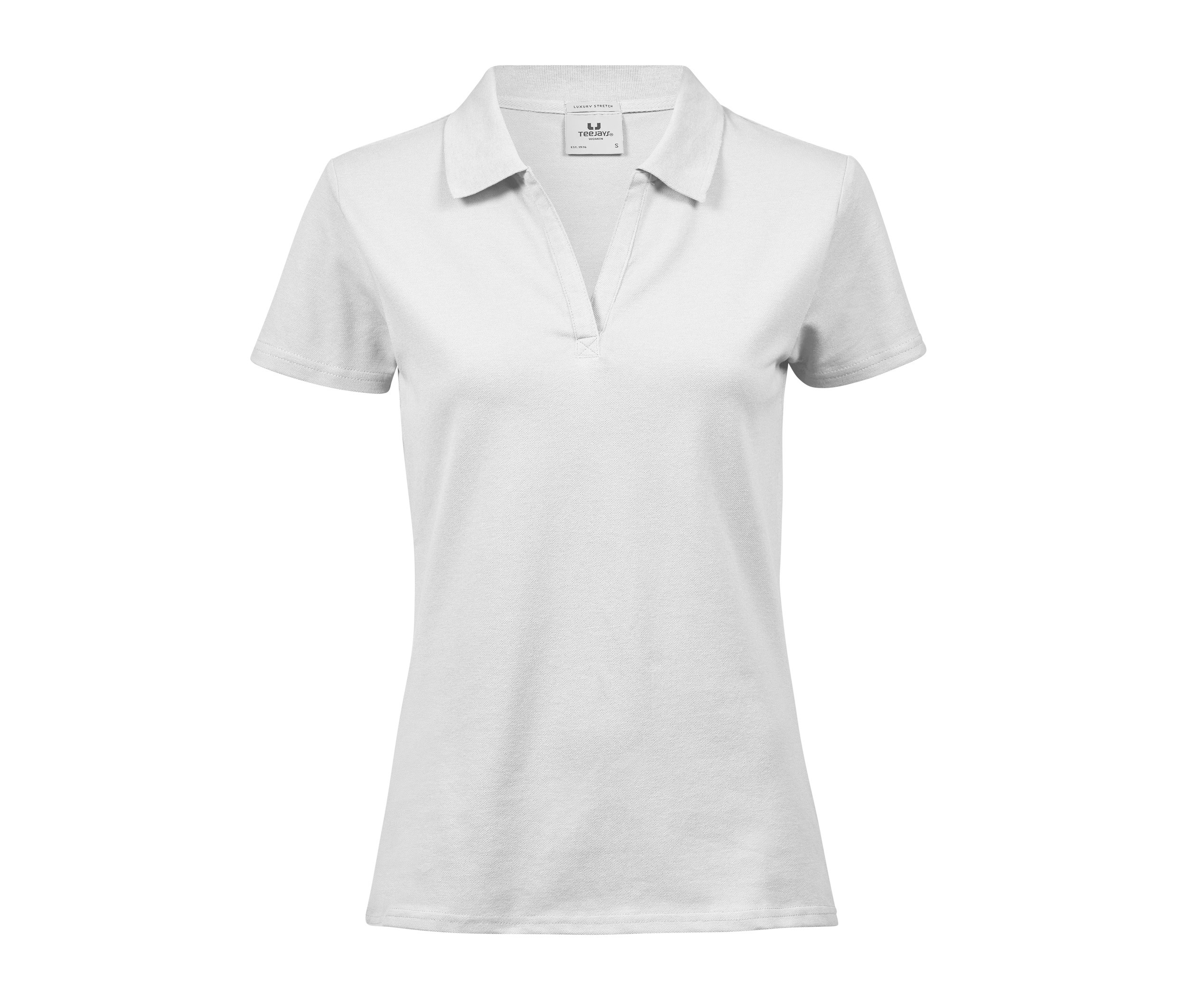 WOMENS LUXURY STRETCH V-NECK POLO