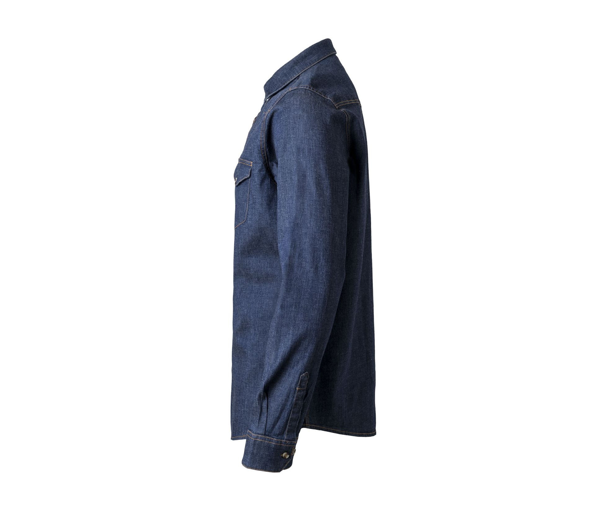 MEN'S LONG-SLEEVE STRETCH DENIM SHIRT