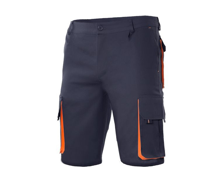 TWO-TONE MULTI-POCKET BERMUDA SHORTS