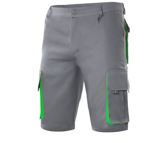TWO-TONE MULTI-POCKET BERMUDA SHORTS