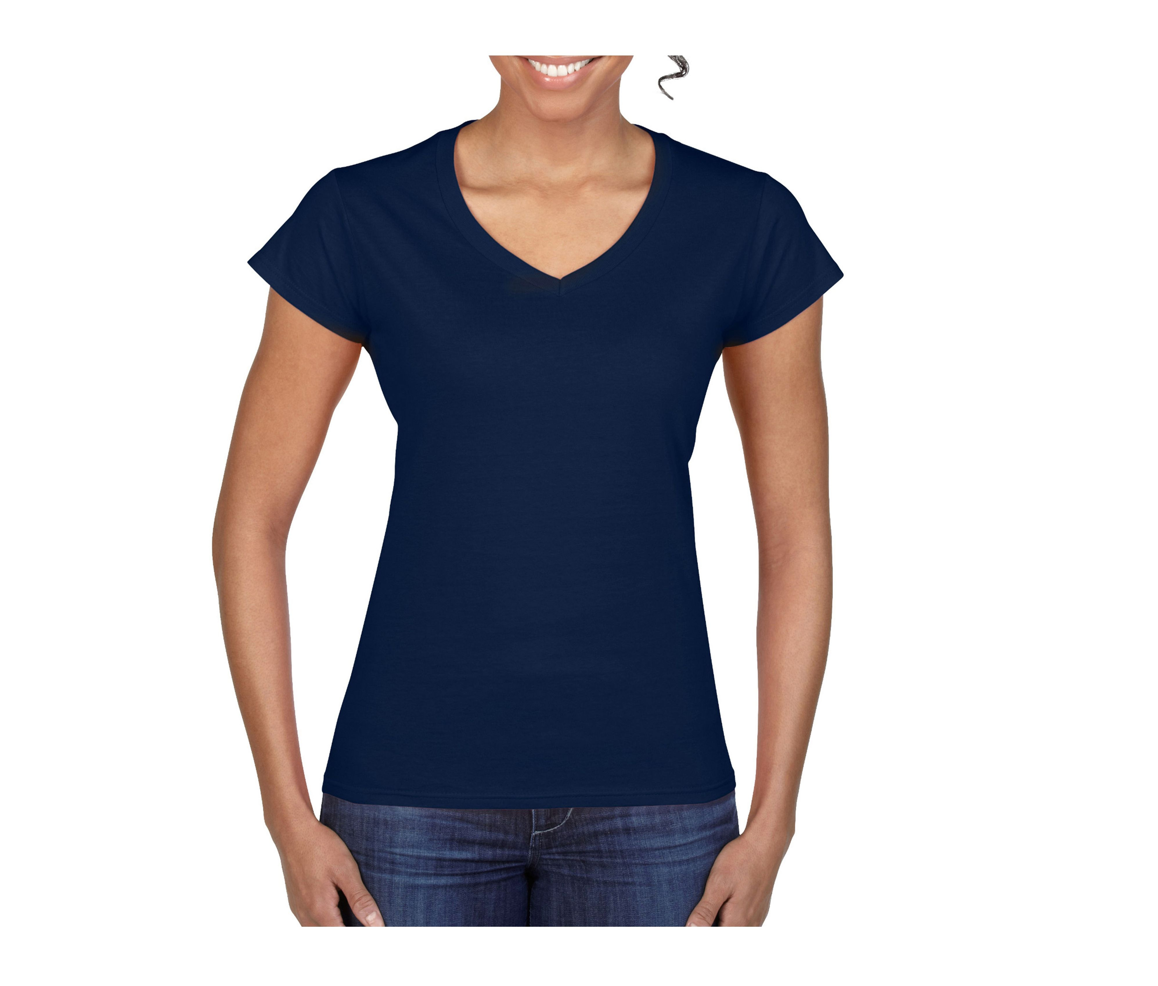 SOFTSTYLE® LADIES' V-NECK T-SHIRT