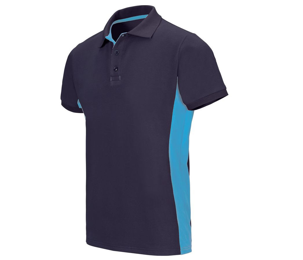 TWO-TONE SHORT SLEEVE POLO SHIRT