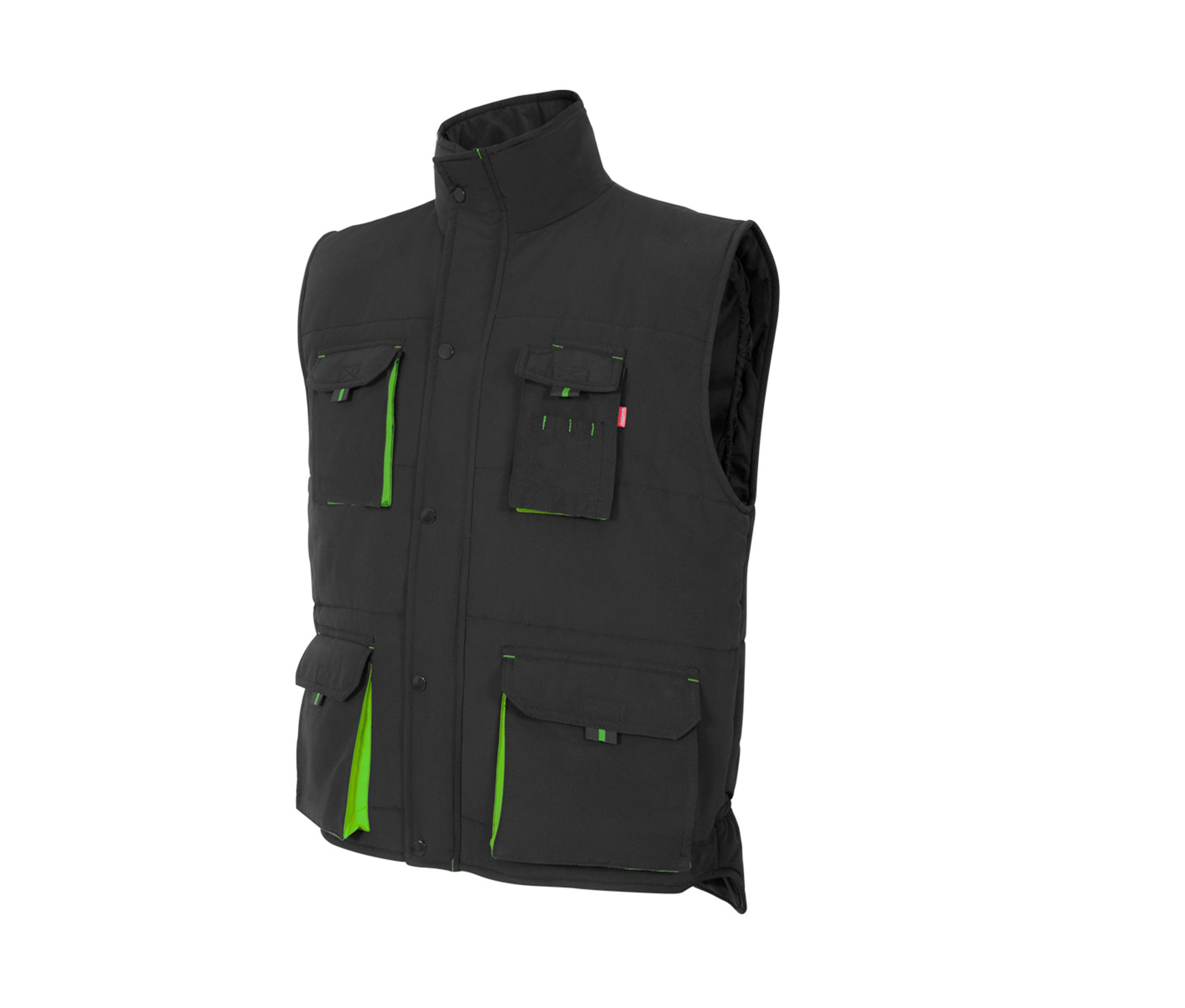 TWO-TONE MULTI-POCKET PADDED VEST
