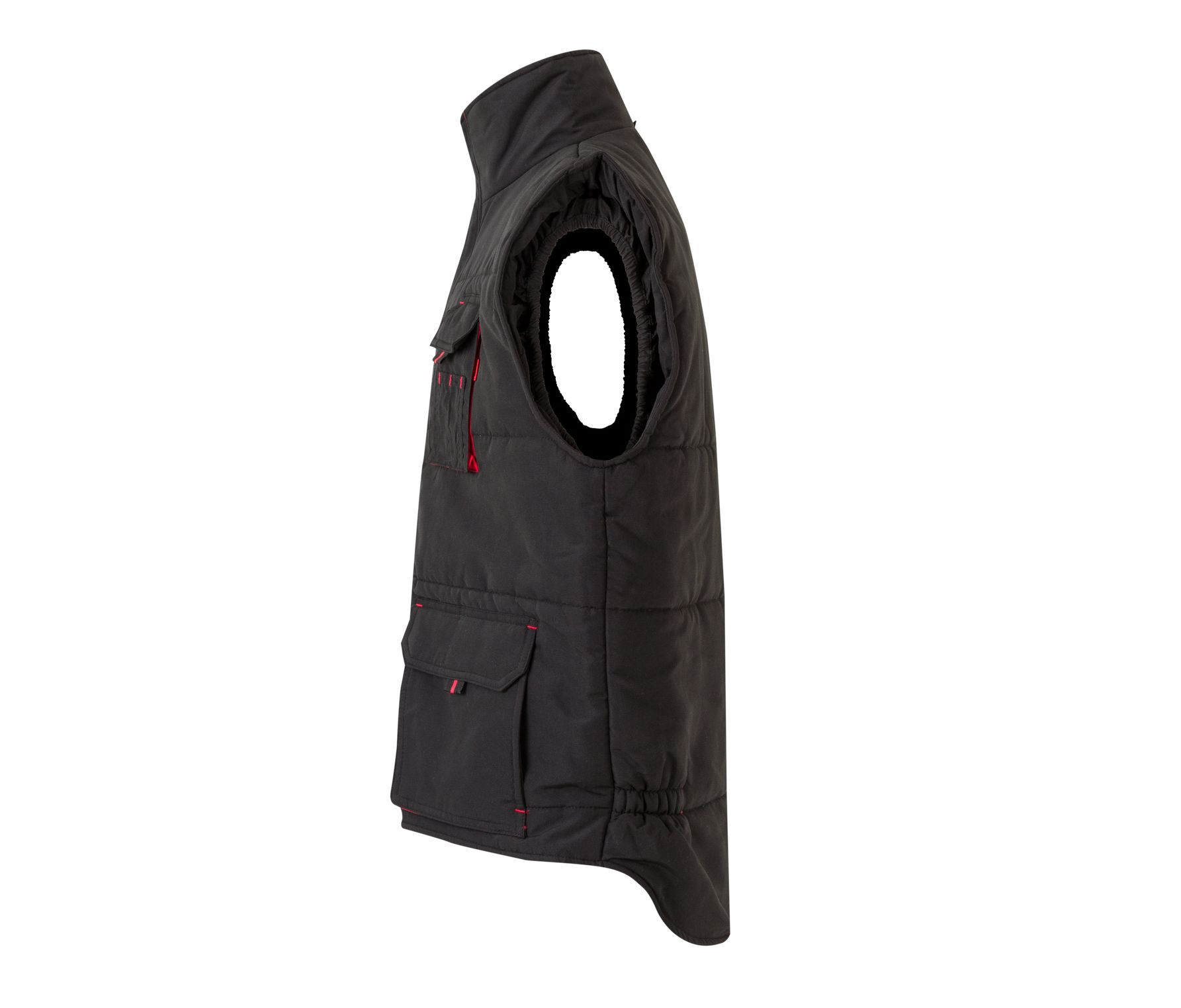 TWO-TONE MULTI-POCKET PADDED VEST