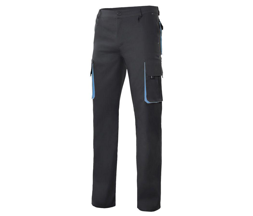 TWO-TONE MULTI-POCKET TROUSERS