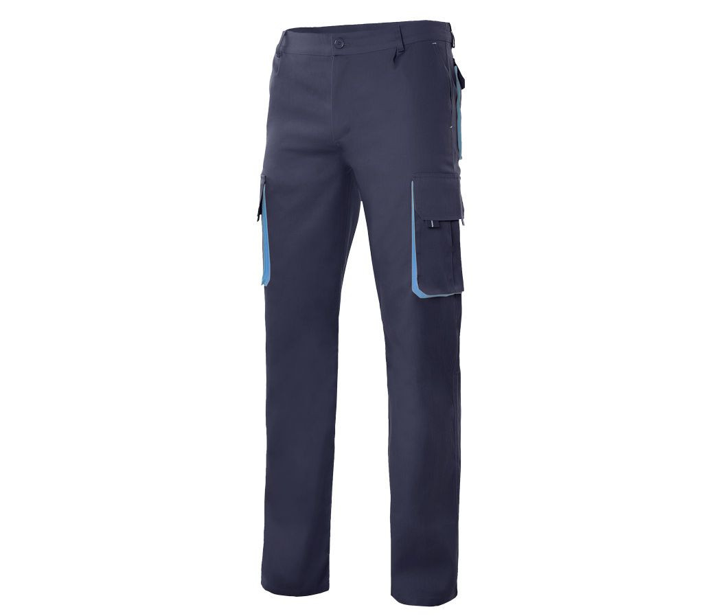 TWO-TONE MULTI-POCKET TROUSERS