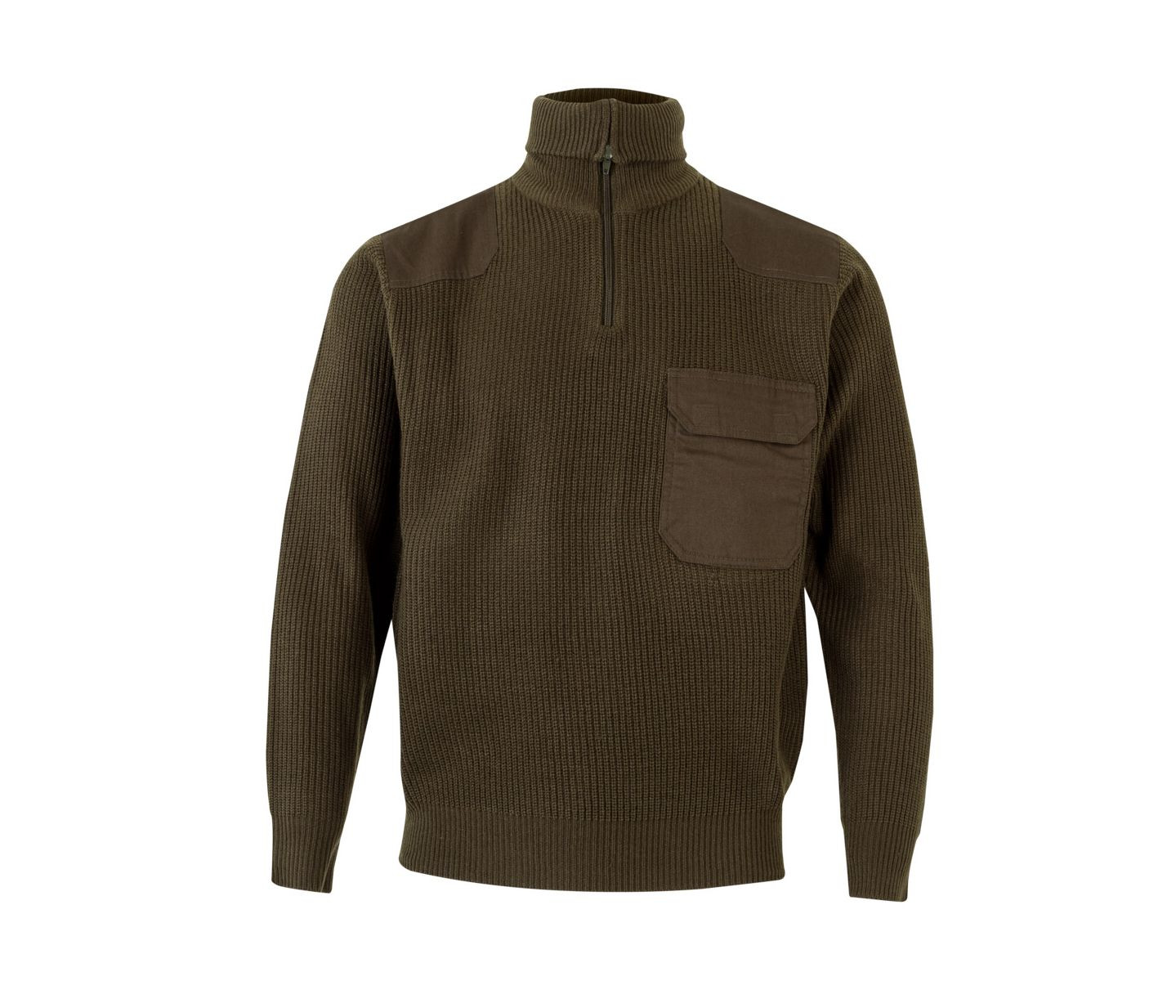 CHUNKY-KNIT TURTLE NECK JUMPER