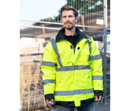 HI-VIS RAIN JACKET TAMPERE