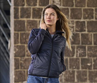 WOMENS HYBRID-STRETCH HOODED JACKET