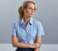 LADIES' SHORT SLEEVE TAILORED OXFORD SHIRT