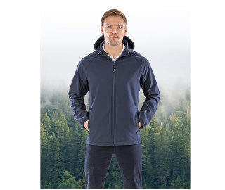 RECYCLED 3-LAYER PRINTABLE HOODED SOFTSHELL