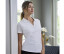 WOMENS LUXURY STRETCH V-NECK POLO