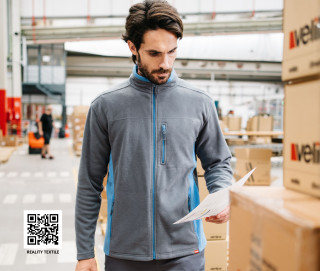 TWO-TONE FLEECE JACKET