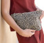 LEOPARD PRINT CANVAS ACCESSORY BAG