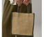 NATURAL STARCHED JUTE MIDI TOTE
